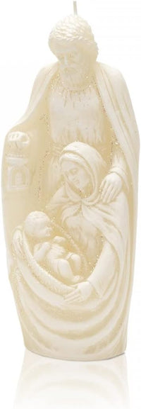 AM Décor Holly Family Candle Nativity Scene Premium Handcrafted Holiday Decoration (BETLEH