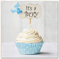 Baby Shower Napkins Paper Disposable Decorative Decoupage It's a Boy 13 in - image 2