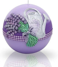 Lavender Scented Candle Lamp Premium Handmade Home Decor, Gift for Any Occasion (Ball 100m