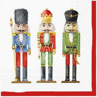 Nutcracker's Soldiers Seasonal Napkins Pretty Cocktail Napkins 20 Count