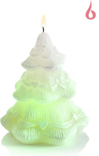 AM Decor Christmas Tree Candle with LED, Premium Handcrafted Holiday Decoration Magic Tree - image 3