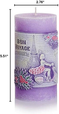 AM Decor Lavender Scented Candle Lamp Premium Handcrafted Home Decoration, Gift for Any Oc - image 2