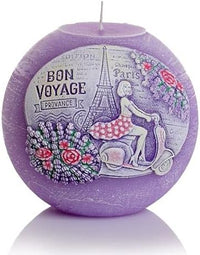 Lavender Scented Candle Lamp Premium Handmade Home Decor, Gift for Any Occasion (Ball 100m