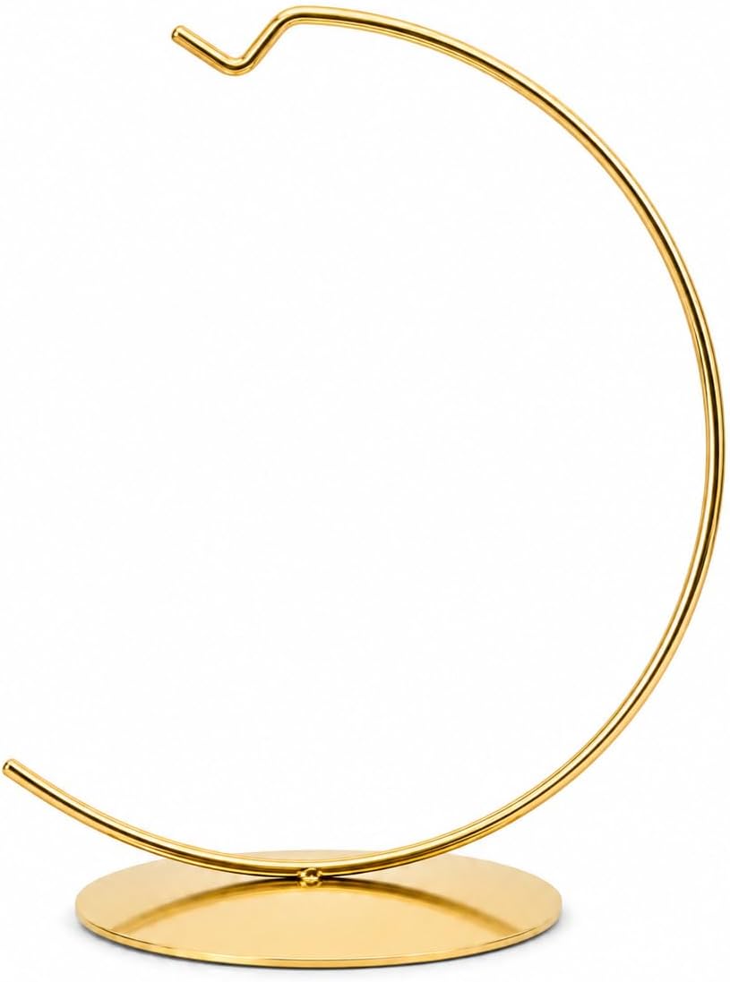 Christmas ornament display stand, gold