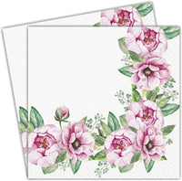 Floral Napkins Paper Disposable Decorative Decoupage Pink Peonies - image 2