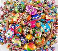 Hand painted wooden Easter eggs pisanki set, Importer AM, made in Poland