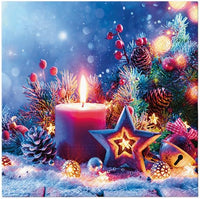 Christmas Napkins Paper Disposable Decorative Decoupage Candle 13 in