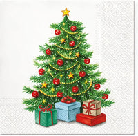 Christmas Napkins Paper Disposable Decorative Decoupage Tree 13 in