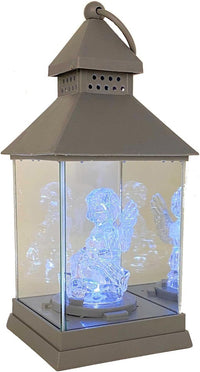 Cemetery and Garden Memorial Lantern with Angel | Gravesite Remembrance Decoration | Batte - image 2