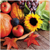 Autumn Treasures Beautiful Napkins Dinner Napkins Disposable Decorative