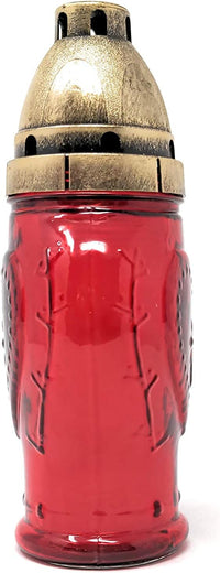 AM Décor Cemetery Memorial Candle | Gravesite Remembrance Decoration| Glass Lantern Europe - image 3