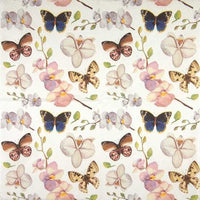 Floral Napkins Paper Disposable Decorative Decoupage Orchidea Butterfly - image 2