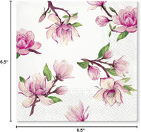 Floral Napkins Paper Disposable Decorative Decoupage Magnolia Springs 13 in - image 3