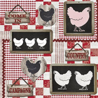 Easter Napkins Paper Disposable Decorative Decoupage Country Chicken 13 in