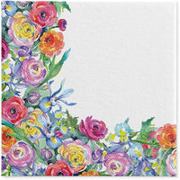 Easter Napkins Paper Disposable Decorative Decoupage Painted Roses 13 in