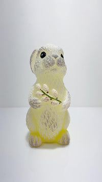 AM Décor Easter Bunny Candle with Diode, Premium Handcrafted Holiday Decoration (White) - image 2