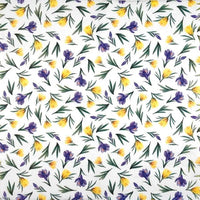 Floral Napkins Paper Disposable Decorative Decoupage Spring Crocuses 13 in - image 3