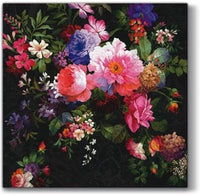 Easter Napkins Paper Disposable Decorative Decoupage Roses on Velvet 13 in