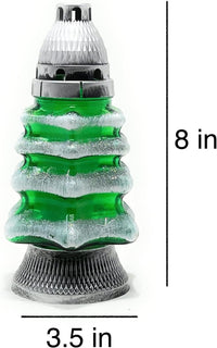 Christmas Tree Cemetery Memorial Candle | Gravesite Remembrance Decor | Glass Lantern Euro - image 2
