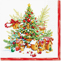 Christmas Napkins Paper Disposable Decorative Decoupage Festive Joy Tree