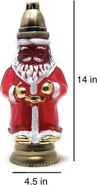 AM Décor Santa Cemetery Memorial Candle Holder | Gravesite Remembrance Decoration | Glass  - image 2