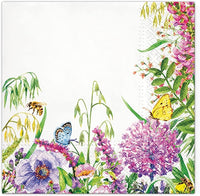 Floral Napkins Paper Disposable Decorative Decoupage Wildflowers Frame