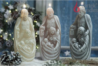 AM Décor Holly Family Candle Nativity Scene Premium Handcrafted Holiday Decoration (BETLEH - image 2