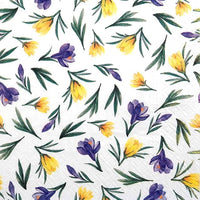 Floral Napkins Paper Disposable Decorative Decoupage Spring Crocuses 13 in - image 2