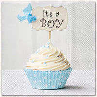 Baby Shower Napkins Paper Disposable Decorative Decoupage It's a Boy 13 in