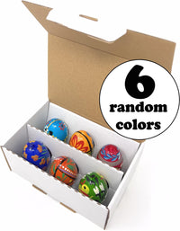 Polish Easter Hand Painted Wooden Eggs (Pisanki) Decorative Eggs for Easter Set of 6 Mediu - image 6