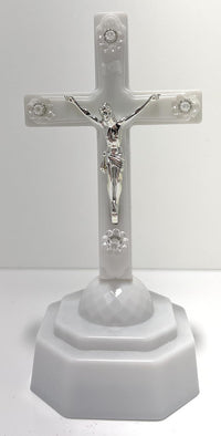 Battery Operated LED White Cross Decoration - image 2