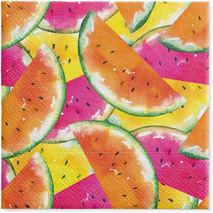 Fall Napkins Paper Disposable Decorative Decoupage Summer Watermelon 13 in