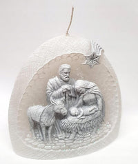 AM Décor Christmas Night Candle with Diode, Premium Handcrafted Holiday Decoration, Nativi - image 3