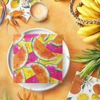 Fall Napkins Paper Disposable Decorative Decoupage Summer Watermelon 13 in - image 2
