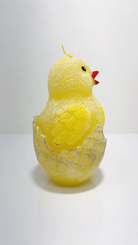 AM Décor Easter Chicklet Candle with Diode, Premium Handcrafted Holiday Decoration (Yellow - image 3