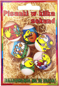 48 Easter Egg Wrappers Heat Shrink Sleeves Wraps Decoration (Funny) Use Blow Dryer or Boil - image 5