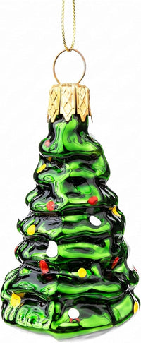 Mini Glass Christmas Ornaments Ball Hand Blown, Christmas Tree 2 in