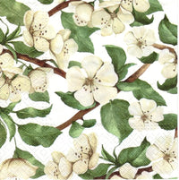 Floral Napkins Paper Disposable Decorative Decoupage Spring Apple Blossom