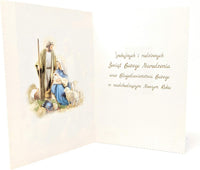 Traditional Polish Christmas Greeting Cards with Glitter, Set of 6 (6.5 x 4.7, Religious t - image 5