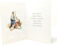 Traditional Polish Christmas Greeting Cards with Glitter, Set of 6 (6.5 x 4.7, Religious t - image 6