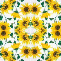 Paper Luncheon Napkins 40pcs 13"x13" Sunflowers on White - image 3