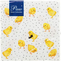 Easter Napkins Paper Disposable Decorative Decoupage Clucking Chickens - image 2