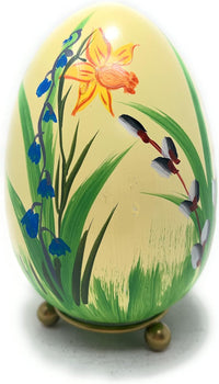 Colorful Hand Painted Easter Egg Cartoon Chickens Decor for Home and Table, Centerpiece (C - image 3