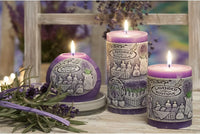 AM Decor Lavender Scented Candle Lamp Premium Handcrafted Home Decoration (Lamp 120 mm, Bo - image 4