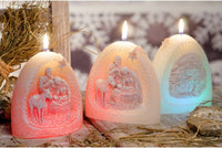 AM Décor Christmas Night Candle with Diode, Premium Handcrafted Holiday Decoration, Nativi - image 2