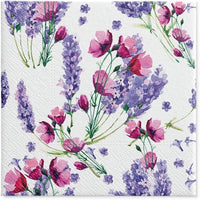 Floral Napkins Paper Disposable Decorative Decoupage Fragrant Lavender