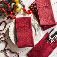 Christmas Napkins Paper Disposable Decorative Decoupage Red Napkin Pouches