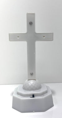 Battery Operated LED White Cross Decoration - image 3
