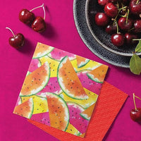 Fall Napkins Paper Disposable Decorative Decoupage Summer Watermelon 13 in - image 3