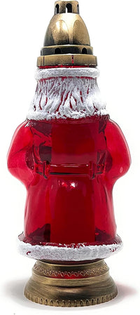 AM Décor Santa Cemetery Memorial Candle Holder | Gravesite Remembrance Decoration | Glass  - image 4